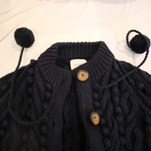 DOEN - XS/S Navy Pomme Cardigan - Picture 5 of 9